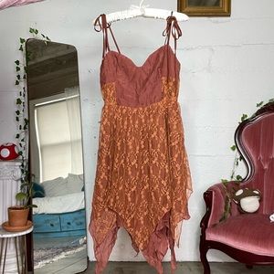Brown Lace Fairy Dress